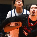 Matheo Coffi. Seattle beat UTSA 71-68 in non-conference men's basketball on Monday, Dec. 22, 2025, at the Convocation Center. - photo by Joe Alexander