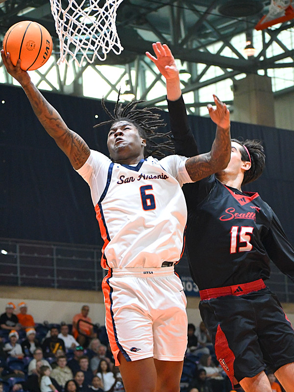 Macaleab Rich. Seattle beat UTSA 71-68 in non-conference men's basketball on Monday, Dec. 22, 2025, at the Convocation Center. - photo by Joe Alexander