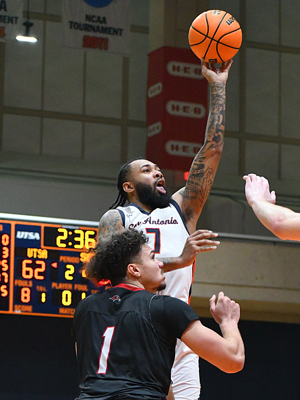 Jamir Simpson. Seattle beat UTSA 71-68 in non-conference men's basketball on Monday, Dec. 22, 2025, at the Convocation Center. - photo by Joe Alexander