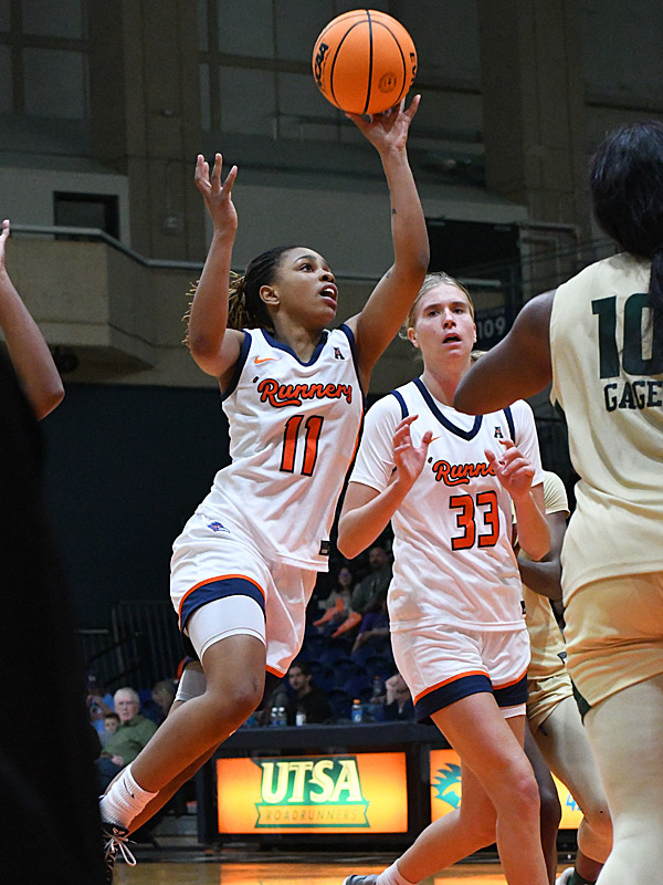Jayda Holiman. UTSA beat Charlotte 69-63 in American Conference women's basketball on Saturday, Jan. 10, 2026, at the Convocation Center. - photo by Joe Alexander