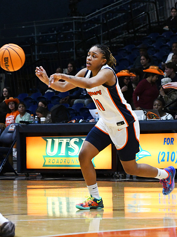 Jayda Holiman. UTSA beat North Texas 66-64 in American Conference women's basketball on Wednesday, Jan. 28, 2026, at the Convocation Center. - photo by Joe Alexander