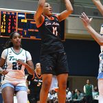 Jayda Holiman. UTSA beat Tulane 65-63 in their American Athletic Conference women's basketball opener on Tuesday, Dec. 30, 2025, at the Convocation Center. - photo by Joe Alexander