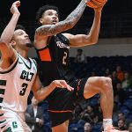 Austin Nunez. Charlotte beat UTSA 74-58 in American Conference men's basketball on Wednesday, Jan. 7, 2026, at the Convocation Center.