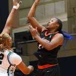 Cheyenne Rowe. UTSA beat Tulane 65-63 in their American Athletic Conference women's basketball opener on Tuesday, Dec. 30, 2025, at the Convocation Center. - photo by Joe Alexander