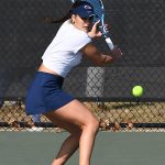 UTSA's Natalia Castaneda Guerrero and Giuliana Giardina def. St. Mary's Janel Ospanova and Selina Wu 6-4 at No. 1 doubles on Thursday, Jan. 22, 2026, at UTSA tennis center.