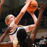 Emilia Dannebauer. UTSA beat Charlotte 69-63 in American Conference women's basketball on Saturday, Jan. 10, 2026, at the Convocation Center. - photo by Joe Alexander