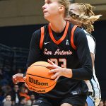 Emilia Dannebauer. UTSA beat Tulane 65-63 in their American Athletic Conference women's basketball opener on Tuesday, Dec. 30, 2025, at the Convocation Center. - photo by Joe Alexander