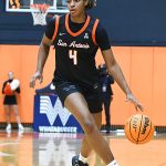 Damara Allen. UTSA beat Tulane 65-63 in their American Athletic Conference women's basketball opener on Tuesday, Dec. 30, 2025, at the Convocation Center. - photo by Joe Alexander