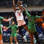 Mia Hammonds. UTSA beat North Texas 66-64 in American Conference women's basketball on Wednesday, Jan. 28, 2026, at the Convocation Center. - photo by Joe Alexander