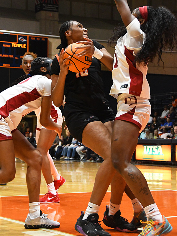 Sanaa Bean. UTSA beat Temple 52-43 in American Conference women's basketball on Tuesday, Feb. 10, 2026, at the Convocation Center. - photo by Joe Alexander