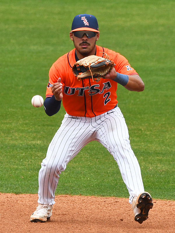 Jordan Ballin. UTSA beat South Florida 7-3 on Saturday in the first game of an American Conference baseball doubleheader at Roadrunner Field. - Photo by Joe Alexander