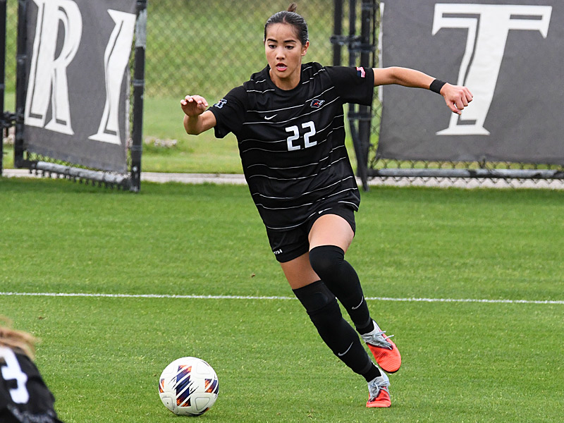 Olivia Christodoulides. UTSA soccer spring 2026. - photo by Joe Alexander