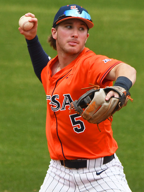 Diego Diaz. UTSA beat South Florida 7-3 on Saturday in the first game of an American Conference baseball doubleheader at Roadrunner Field. - Photo by Joe Alexander