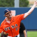 Conor Myles. UTSA beat South Florida 7-3 on Saturday in the first game of an American Conference baseball doubleheader at Roadrunner Field. - Photo by Joe Alexander