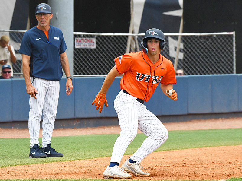 Christian Hallmark. UTSA beat South Florida 7-3 on Saturday in the first game of an American Conference baseball doubleheader at Roadrunner Field. - Photo by Joe Alexander