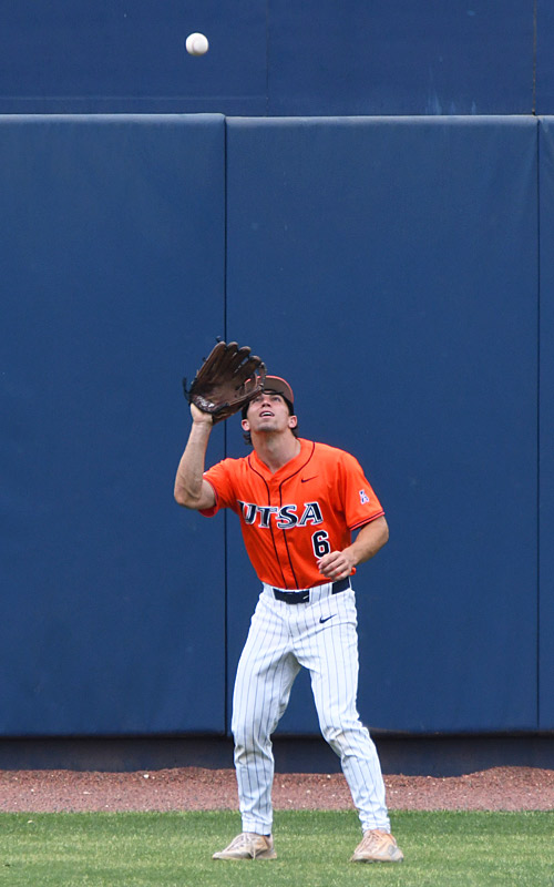 Christian Hallmark. UTSA beat South Florida 7-3 on Saturday in the first game of an American Conference baseball doubleheader at Roadrunner Field. - Photo by Joe Alexander