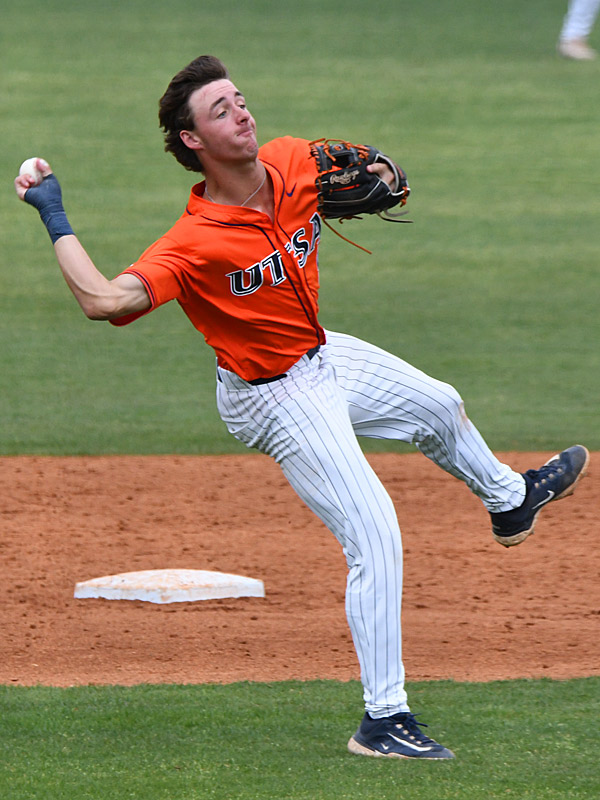 Aidan Eshelman. UTSA beat South Florida 7-3 on Saturday in the first game of an American Conference baseball doubleheader at Roadrunner Field. - Photo by Joe Alexander