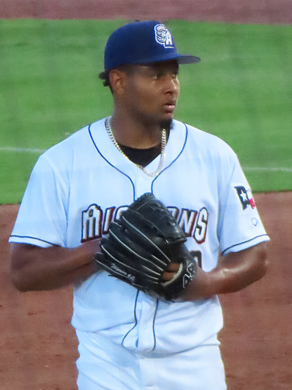 San Diego Padres pitcher Jhony Brito started for the Double-A San Antonio Missions on Friday, May 29,2026, at Wolff Stadium. - photo by Joe Alexander