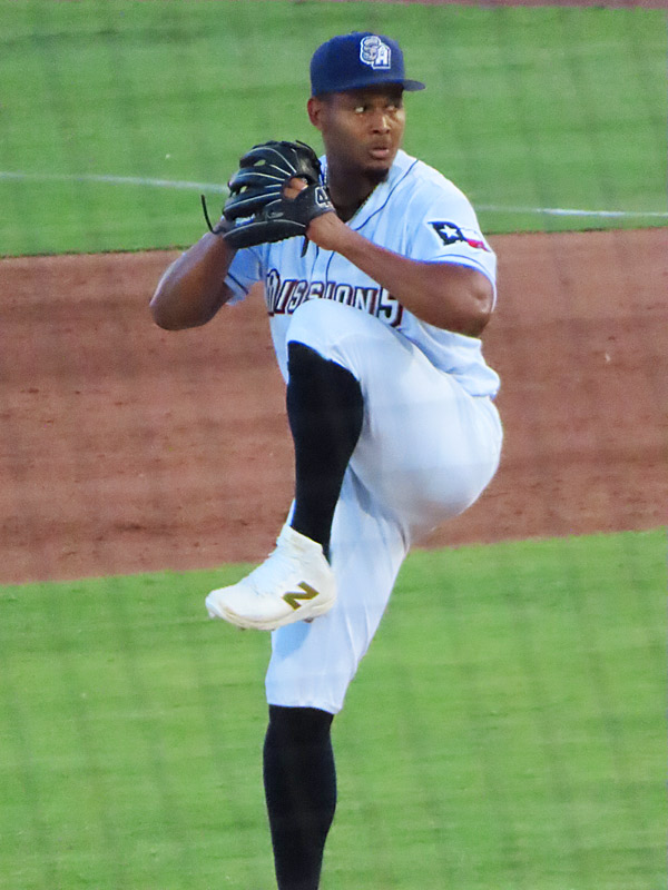 San Diego Padres pitcher Jhony Brito started for the Double-A San Antonio Missions on Friday, May 29,2026, at Wolff Stadium. - photo by Joe Alexander