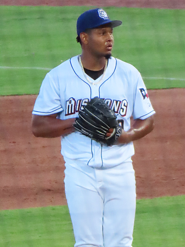 San Diego Padres pitcher Jhony Brito started for the Double-A San Antonio Missions on Friday, May 29,2026, at Wolff Stadium. - photo by Joe Alexander