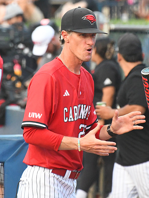UIW coach Nick Zaleski. UTSA baseball beat Incarnate Word 22-10 on Tuesday, April 28, 2026, at Roadrunner Field. - photo by Joe Alexander