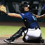 Carlos Chavez. The San Antonio River Monsters of the Texas Collegiate League baseball opened the season Tuesday with a 4-2 victory over the Sherman ShadowCats at UIW’s Sullivan Field. – photo by Joe Alexander