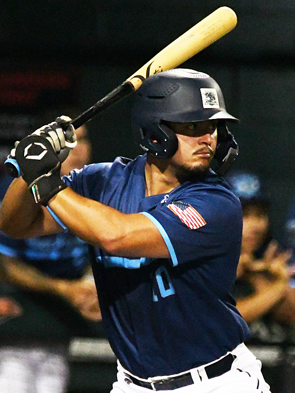 Carlos Chavez. The San Antonio River Monsters of the Texas Collegiate League baseball opened the season Tuesday with a 4-2 victory over the Sherman ShadowCats at UIW’s Sullivan Field. – photo by Joe Alexander