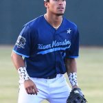 Sammy Morales. The San Antonio River Monsters of the Texas Collegiate League baseball opened the season Tuesday with a 4-2 victory over the Sherman ShadowCats at UIW’s Sullivan Field. – photo by Joe Alexander