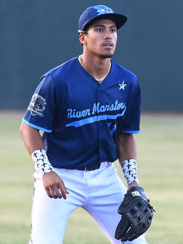Sammy Morales. The San Antonio River Monsters of the Texas Collegiate League baseball opened the season Tuesday with a 4-2 victory over the Sherman ShadowCats at UIW’s Sullivan Field. – photo by Joe Alexander