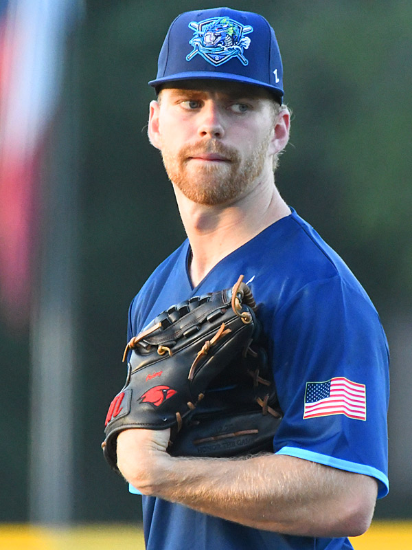 Matthew Foley. The San Antonio River Monsters of the Texas Collegiate League baseball opened the season Tuesday with a 4-2 victory over the Sherman ShadowCats at UIW’s Sullivan Field. – photo by Joe Alexander