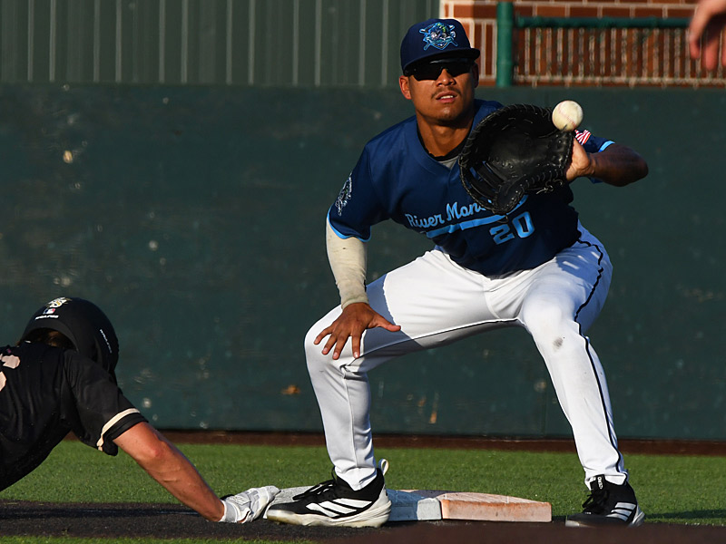 Hunter Ham. The San Antonio River Monsters of the Texas Collegiate League baseball opened the season Tuesday with a 4-2 victory over the Sherman ShadowCats at UIW’s Sullivan Field. – photo by Joe Alexander