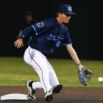 Conner Helms. The San Antonio River Monsters of the Texas Collegiate League baseball opened the season Tuesday with a 4-2 victory over the Sherman ShadowCats at UIW’s Sullivan Field. – photo by Joe Alexander