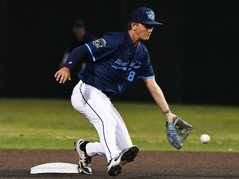 Conner Helms. The San Antonio River Monsters of the Texas Collegiate League baseball opened the season Tuesday with a 4-2 victory over the Sherman ShadowCats at UIW’s Sullivan Field. – photo by Joe Alexander