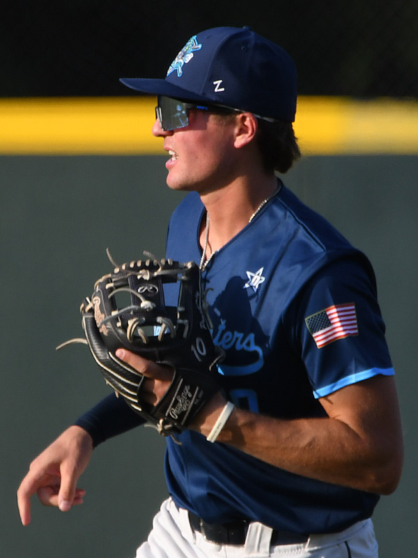 Logan Pruski. The San Antonio River Monsters of the Texas Collegiate League baseball opened the season Tuesday with a 4-2 victory over the Sherman ShadowCats at UIW’s Sullivan Field. – photo by Joe Alexander