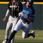 Logan Pruski. The San Antonio River Monsters of the Texas Collegiate League baseball opened the season Tuesday with a 4-2 victory over the Sherman ShadowCats at UIW’s Sullivan Field. – photo by Joe Alexander