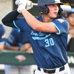 Logan Pruski. The San Antonio River Monsters of the Texas Collegiate League baseball opened the season Tuesday with a 4-2 victory over the Sherman ShadowCats at UIW’s Sullivan Field. – photo by Joe Alexander