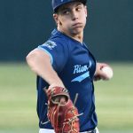 Dylan Bohlke. The San Antonio River Monsters of the Texas Collegiate League baseball opened the season Tuesday with a 4-2 victory over the Sherman ShadowCats at UIW’s Sullivan Field. – photo by Joe Alexander