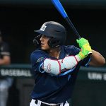 Roman Trinidad. The San Antonio River Monsters of the Texas Collegiate League baseball opened the season Tuesday with a 4-2 victory over the Sherman ShadowCats at UIW’s Sullivan Field. – photo by Joe Alexander