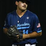 Brian Buchanan. The San Antonio River Monsters of the Texas Collegiate League baseball opened the season Tuesday with a 4-2 victory over the Sherman ShadowCats at UIW’s Sullivan Field. – photo by Joe Alexander
