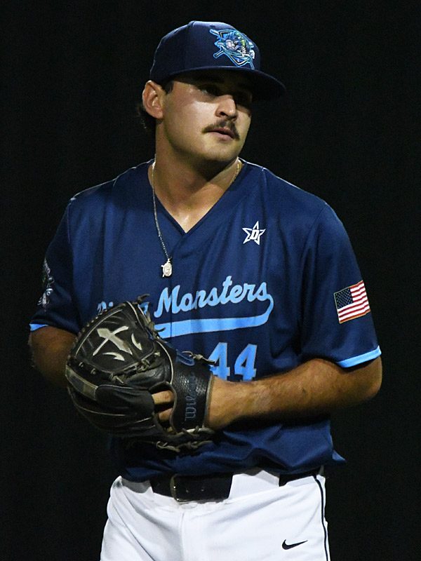 Brian Buchanan. The San Antonio River Monsters of the Texas Collegiate League baseball opened the season Tuesday with a 4-2 victory over the Sherman ShadowCats at UIW’s Sullivan Field. – photo by Joe Alexander