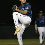 Brian Buchanan. The San Antonio River Monsters of the Texas Collegiate League baseball opened the season Tuesday with a 4-2 victory over the Sherman ShadowCats at UIW’s Sullivan Field. – photo by Joe Alexander