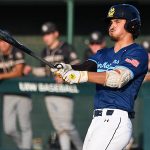 David DeHoyos. The San Antonio River Monsters of the Texas Collegiate League baseball opened the season Tuesday with a 4-2 victory over the Sherman ShadowCats at UIW's Sullivan Field. - photo by Joe Alexander