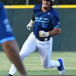 David DeHoyos. The San Antonio River Monsters of the Texas Collegiate League baseball opened the season Tuesday with a 4-2 victory over the Sherman ShadowCats at UIW’s Sullivan Field. – photo by Joe Alexander