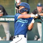 Matthew Felix. The San Antonio River Monsters of the Texas Collegiate League baseball opened the season Tuesday with a 4-2 victory over the Sherman ShadowCats at UIW's Sullivan Field. - photo by Joe Alexander