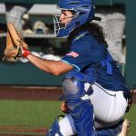 Jorge De Los Santos. The San Antonio River Monsters of the Texas Collegiate League baseball opened the season Tuesday with a 4-2 victory over the Sherman ShadowCats at UIW’s Sullivan Field. – photo by Joe Alexander