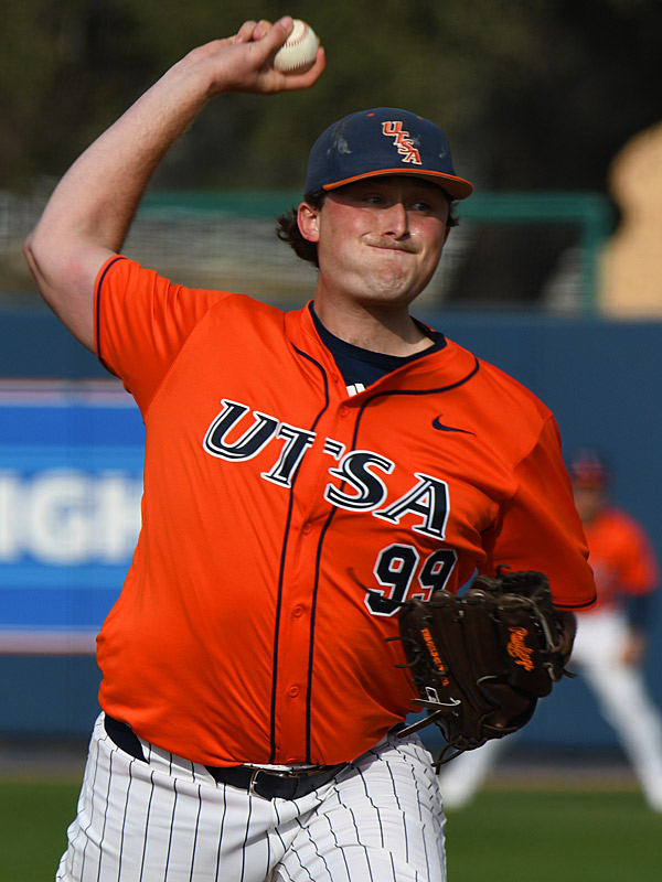 Connor Kelley had a 5-2 record and 2.98 ERA for UTSA during the 2026 season in 20 appearances including five starts. - photo by Joe Alexander