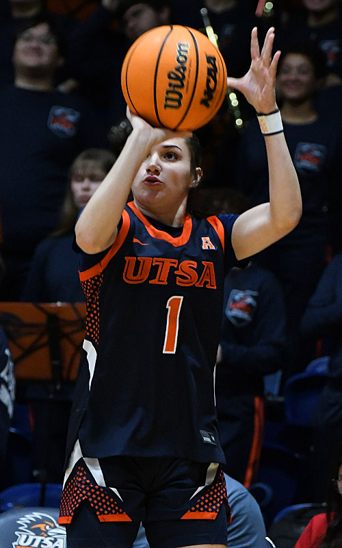 Siena Guttadauro. East Carolina beat UTSA 65-58 in American Conference women's basketball on Tuesday, Jan. 20, 2026, at the Convocation Center. - Photo by Joe Alexander