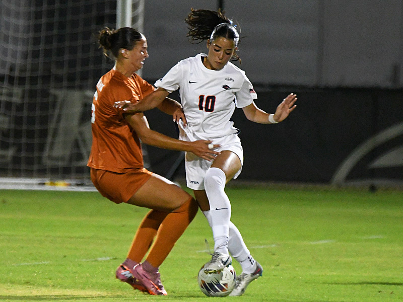 Amelia Clark. UTSA women's soccer exhibition against Texas on Wednesday, Aug. 5, 2026, at UTSA Park West. - photo by Joe Alexander