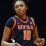 Sanaa Bean. East Carolina beat UTSA 65-58 in American Conference women's basketball on Tuesday, Jan. 20, 2026, at the Convocation Center. - Photo by Joe Alexander