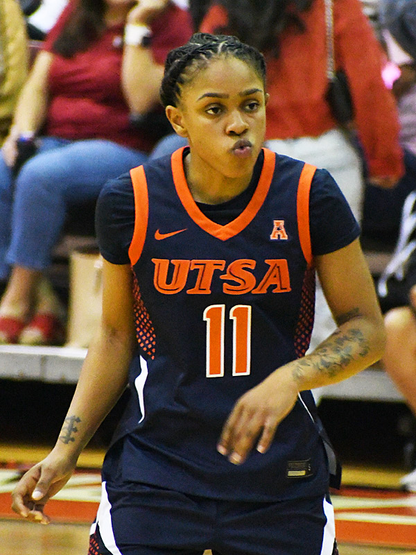Jayda Holiman. UTSA women's basketball beat Incarnate Word 74-57 on Wednesday, Nov. 19, 2025, at UIW. - Photo by Joe Alexander